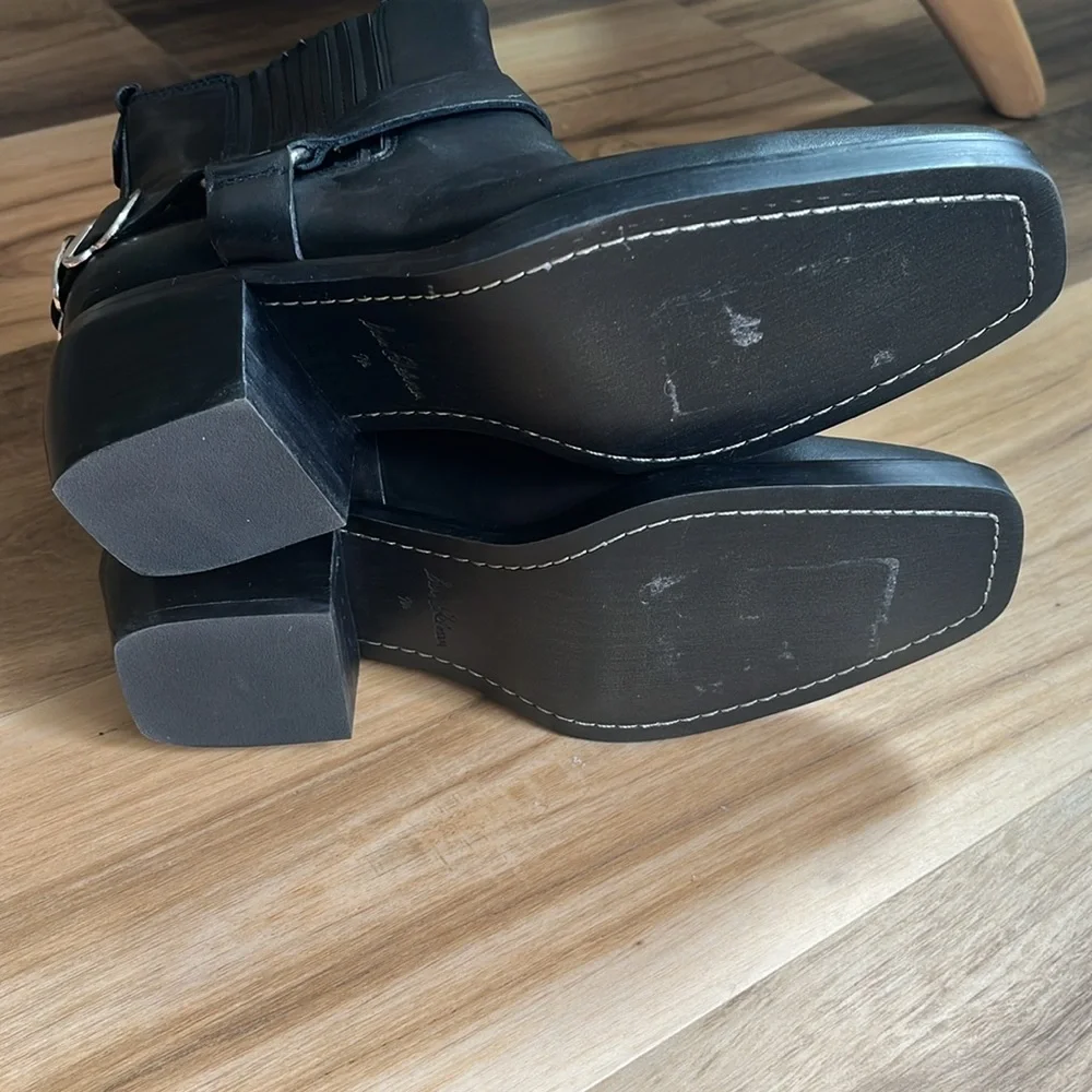 Sam Edelman Bellamie Motorcycle Bootie‎ Black Leather Size 7.5 NWOT